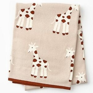 Paper Source Cream and Red Holiday Blanket Cozy Throw, Size 32 in. x 40 in.